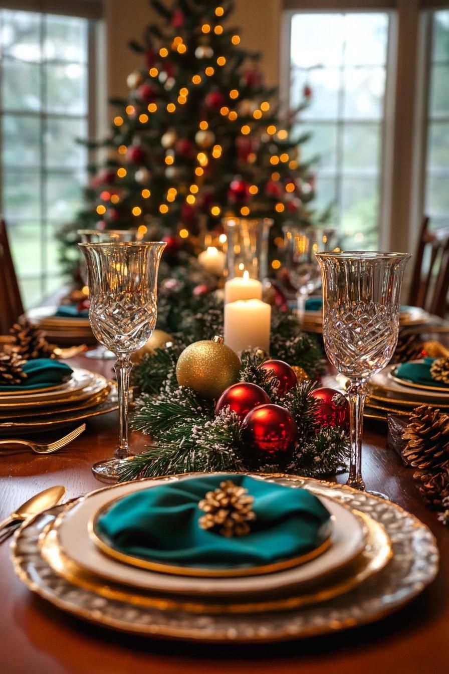 9. Festive Tablescape Inspiration: Sparkling Decor-2