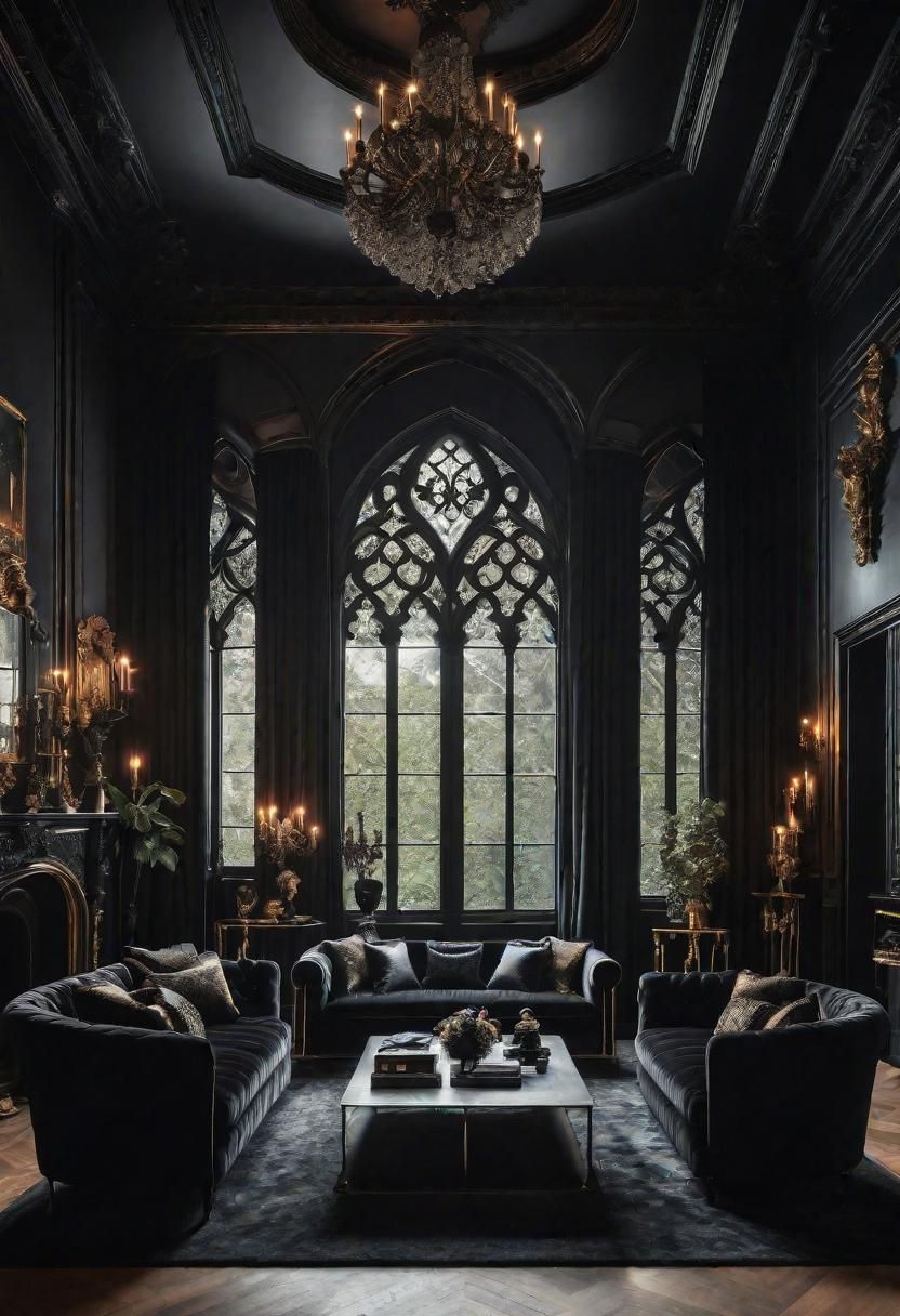 45 Warm & Inviting Cozy Living Room Ideas for Ultimate Relaxation 39 37. Gothic Glamour Living Rooms-0