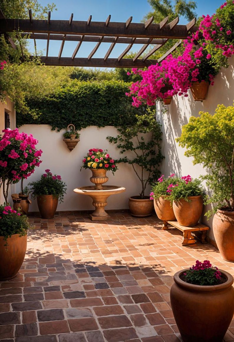 23 Gorgeous Paver Patio Ideas You Must See 24 8. Terracotta Paver Patio Inspiration-1