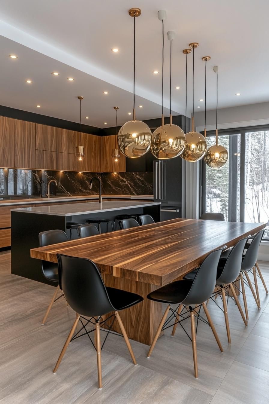 23 Stunning Mid-Century Modern Dining Tables You’ll Adore 37 14. Seamless Kitchen-Dining Space Integration-1