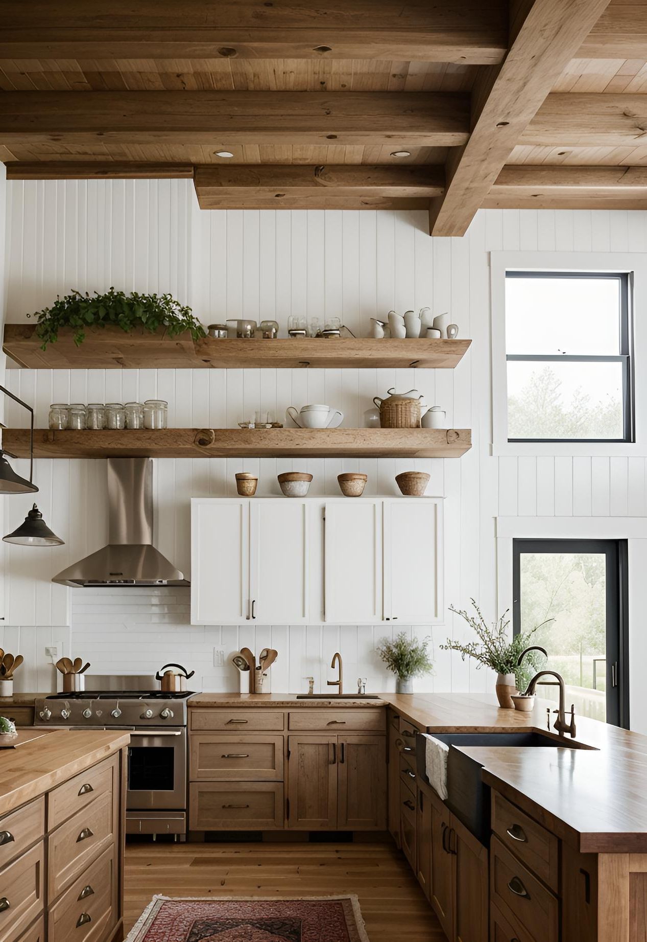 45 Timeless Kitchen Design Ideas for Everlasting Style 23 19. Chic Farmhouse Kitchen Inspiration-0