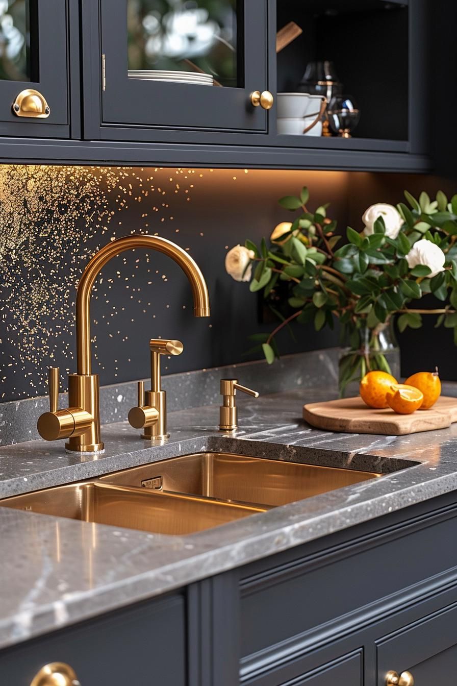 15 Unique Mid Century Modern Kitchen Ideas 8 2. Vintage Brass Accents for Kitchens-2