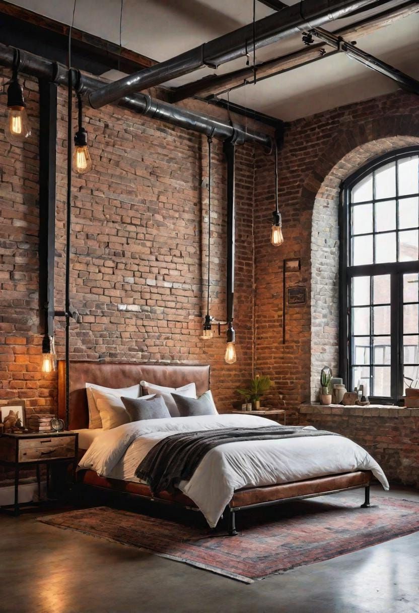 20 Gorgeous Loft Bedroom Ideas To Copy 8 2. Vintage Loft Design Inspiration-2