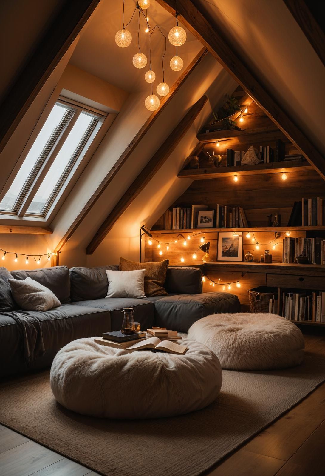 15. Charming Attic Beanbag Nook-0