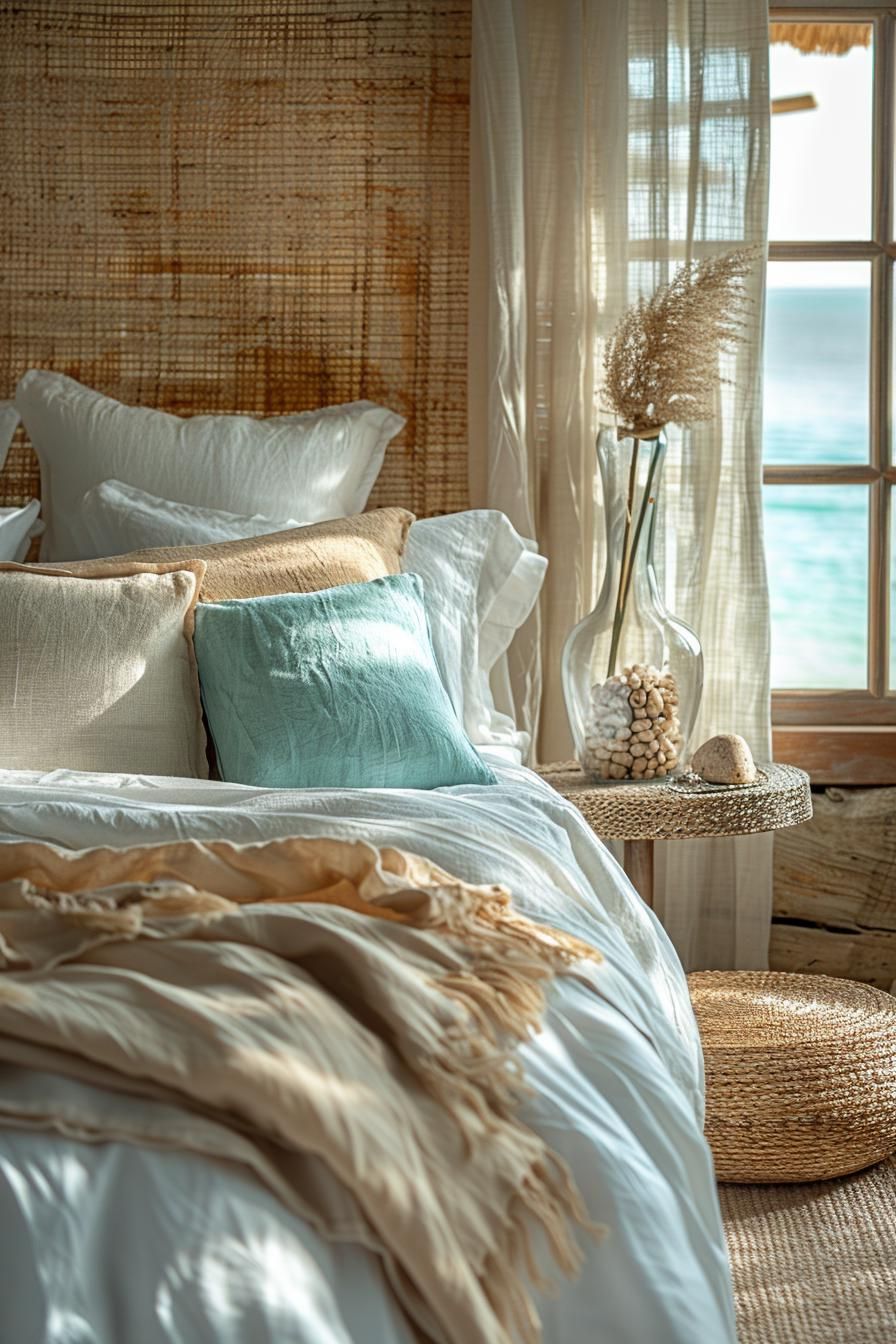 15 Aesthetic Coastal Bedroom Ideas For A Dreamy Retreat 19 7. Coastal Vases Collection-1