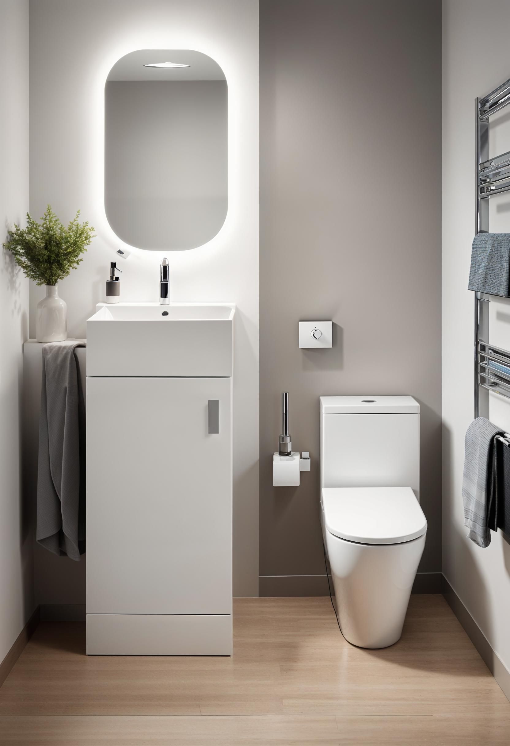 19 Genius Small Bathroom Ideas: Space-Saving Hacks 30 17. Space-Saving Bathroom Fixture Solution-1