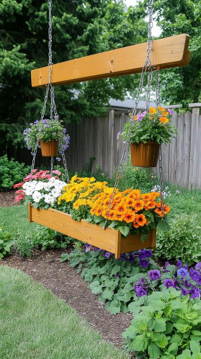 25 Unique Backyard Garden Ideas to Create Your Own Oasis 21 8. Charming Garden Swing Oasis-1