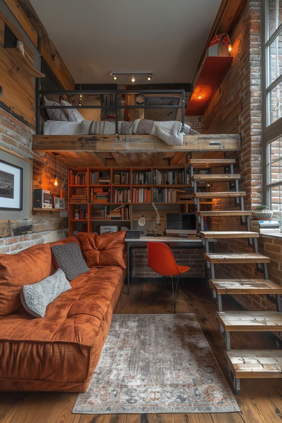 3. Smart Lofted Bed with Study Nook-1