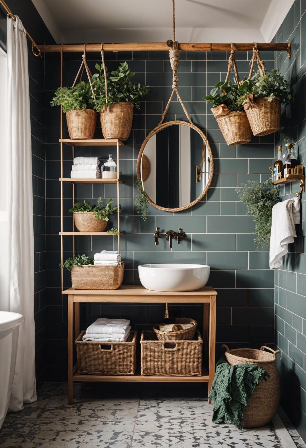 11. Boho Bathroom Storage Solutions-0
