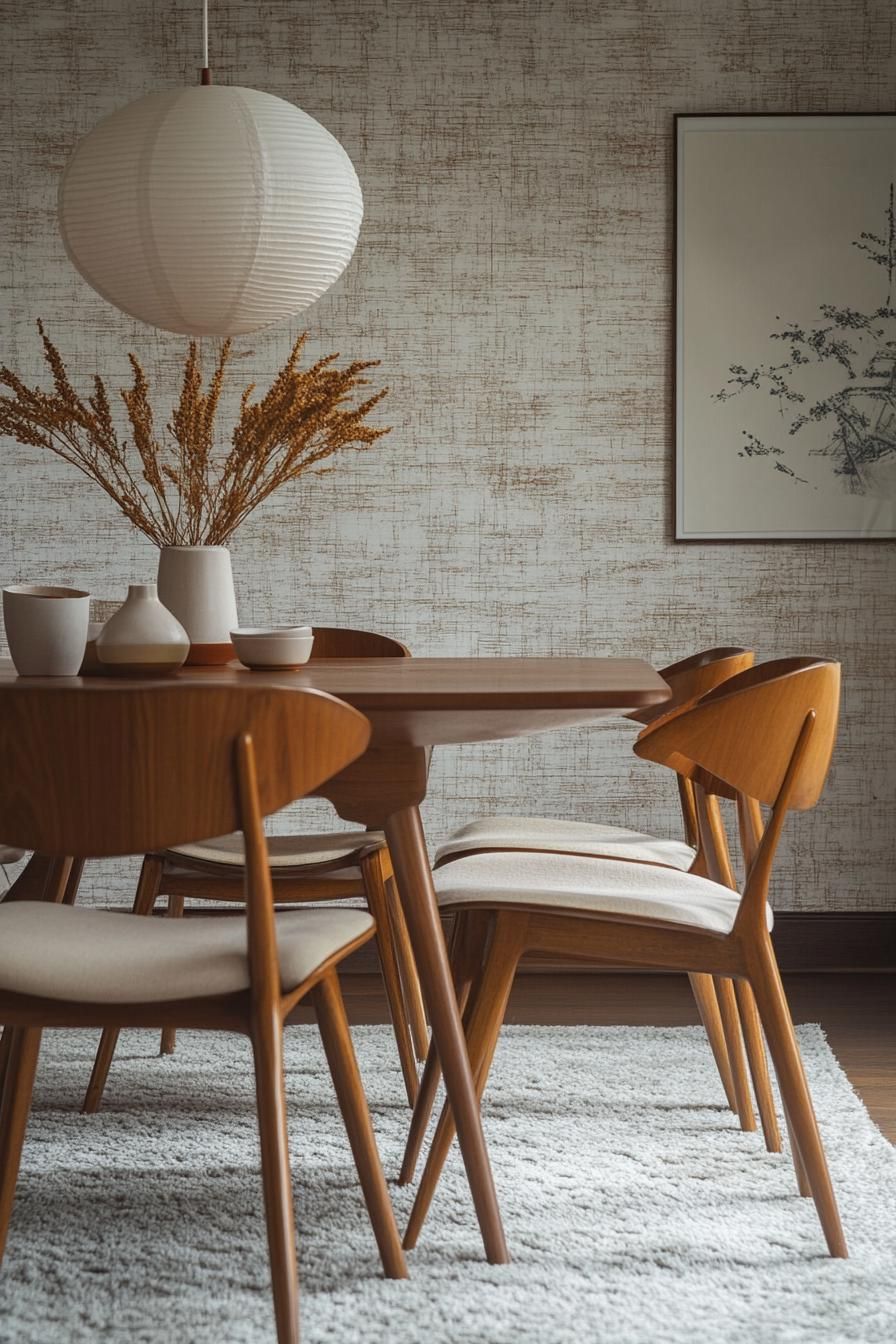 23 Stunning Mid-Century Modern Dining Tables You’ll Adore 61 23. Elevate Dining Spaces with Texture-0