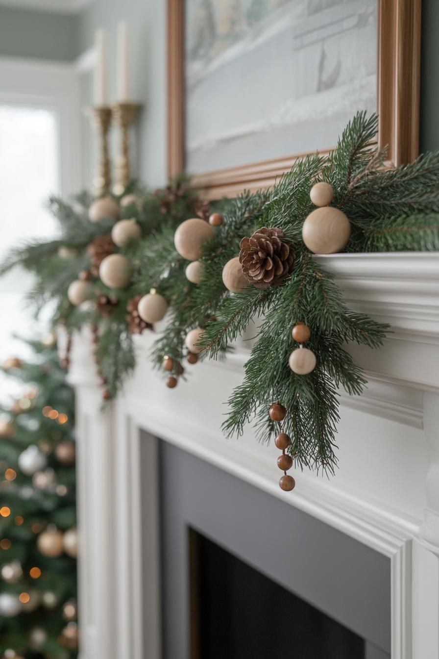 21 Creative Natural Christmas Decor Ideas DIY For 2025 24 9. Festive Mantel Decor Inspiration-1