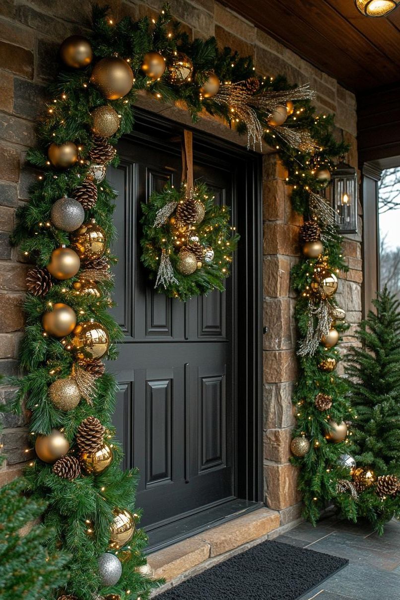16 Unique Front Porch Christmas Decor Ideas for Holiday Season 4 1. Festive Front Porch Decor Trends-1