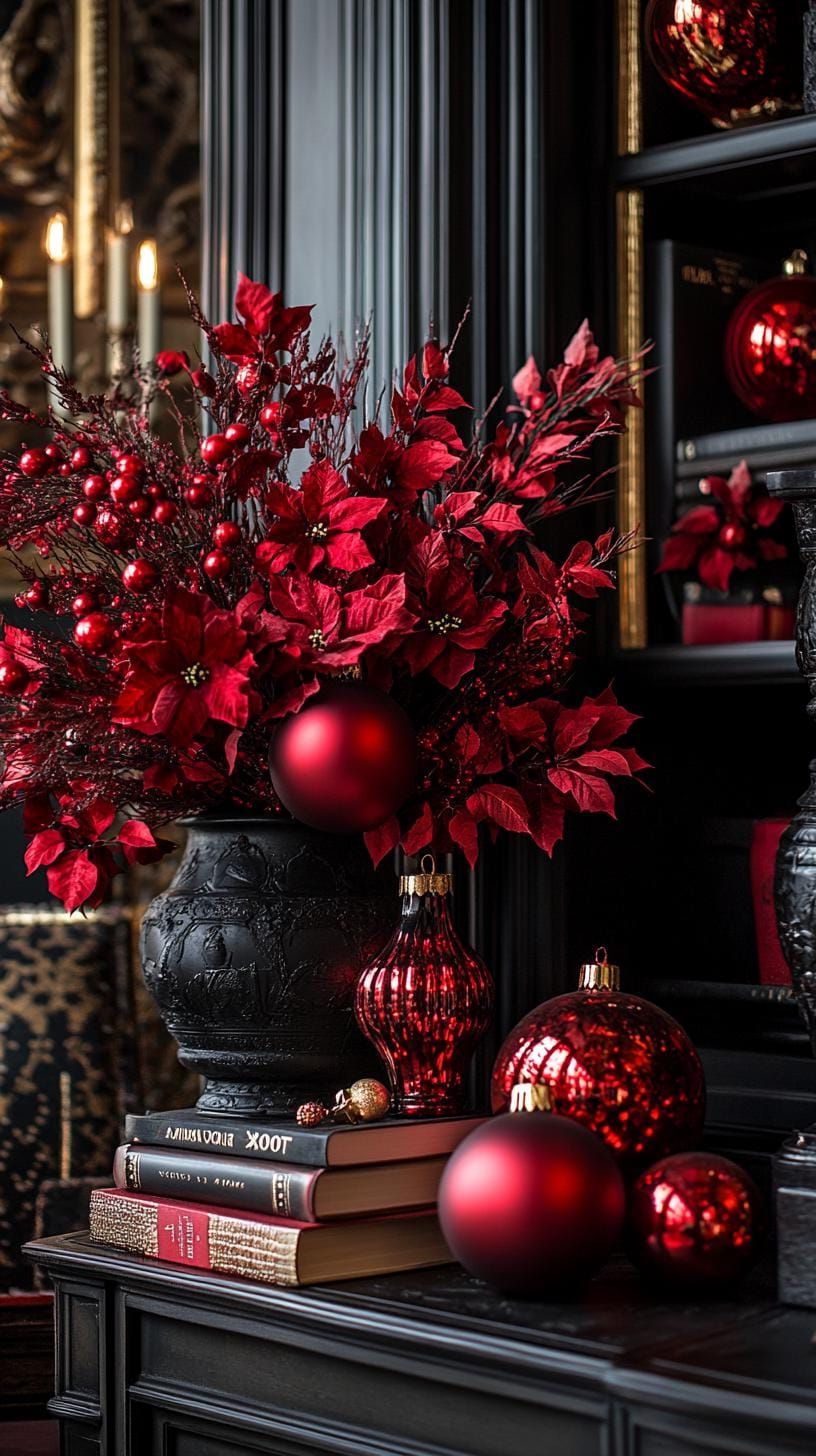 21 Magical Christmas Decor Inspiration for a Cozy Home 50 21. Luxurious Christmas Decor: Tom Ford-inspired-1