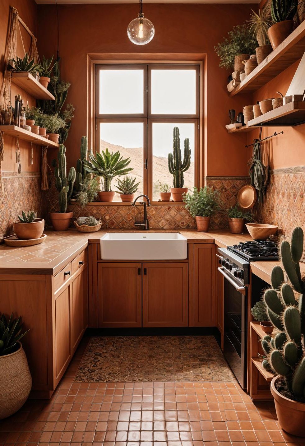 27 Stunning Boho Kitchen Designs That Will Inspire You 13 7. Desert Boho Kitchen Vibes-0