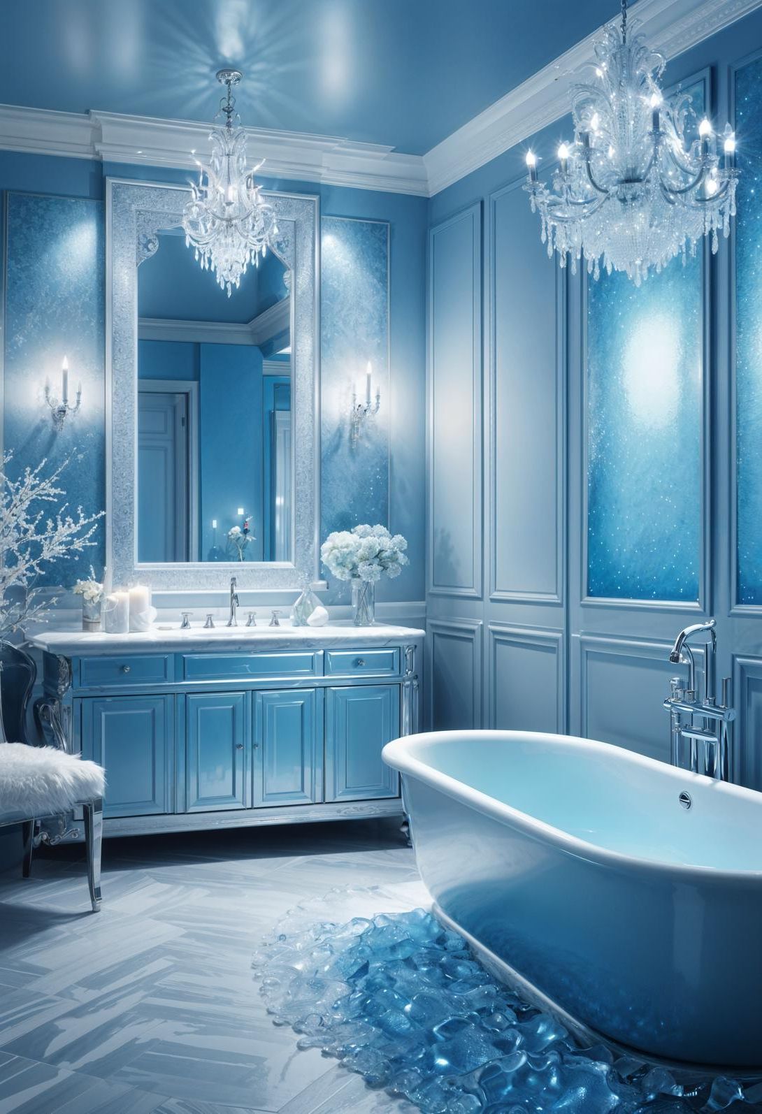 24. Frozen Fantasy Bathroom Decor-0