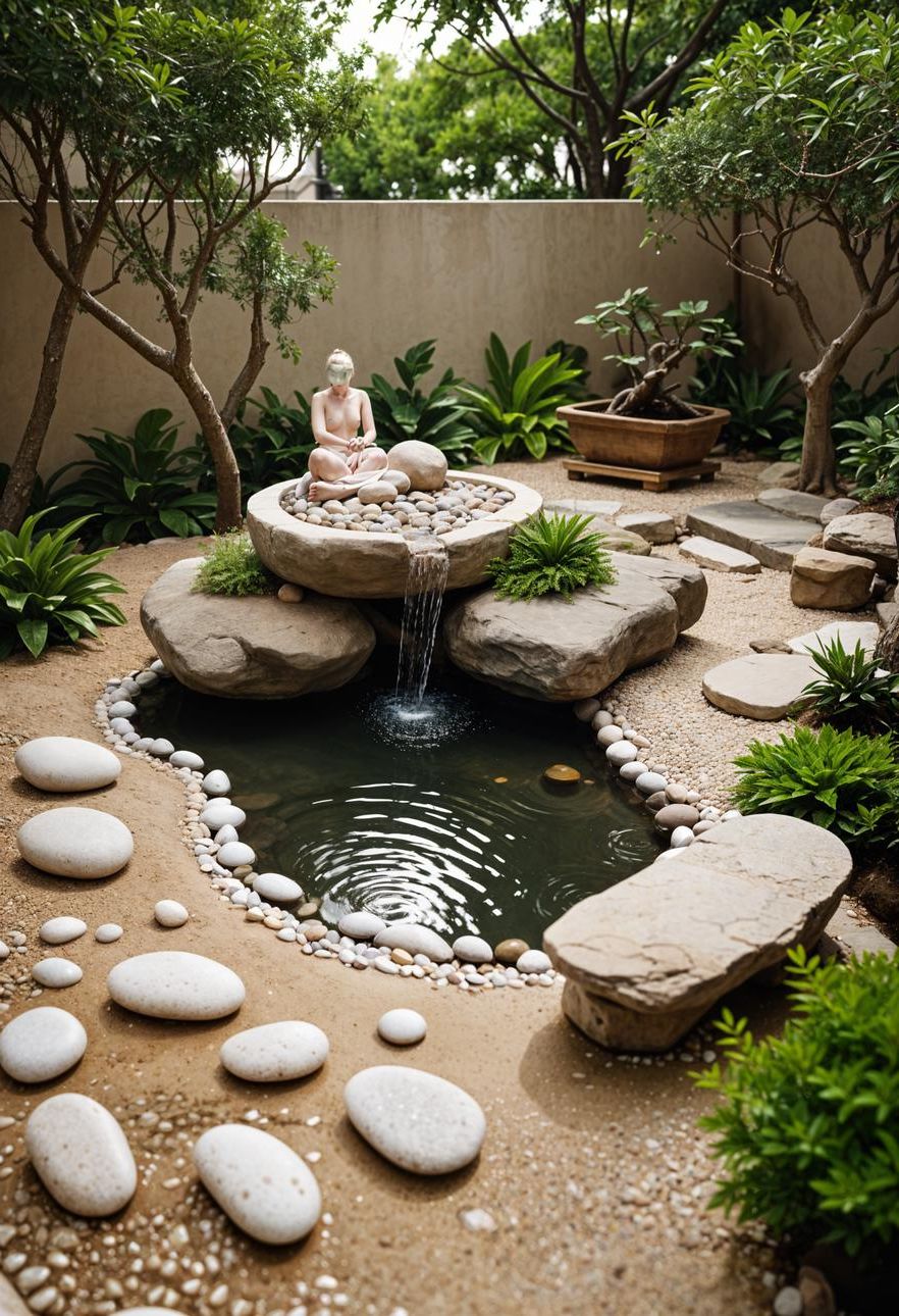 25 Stunning Small Garden Layout Ideas 37 16. Zen Garden Serenity Retreat-1