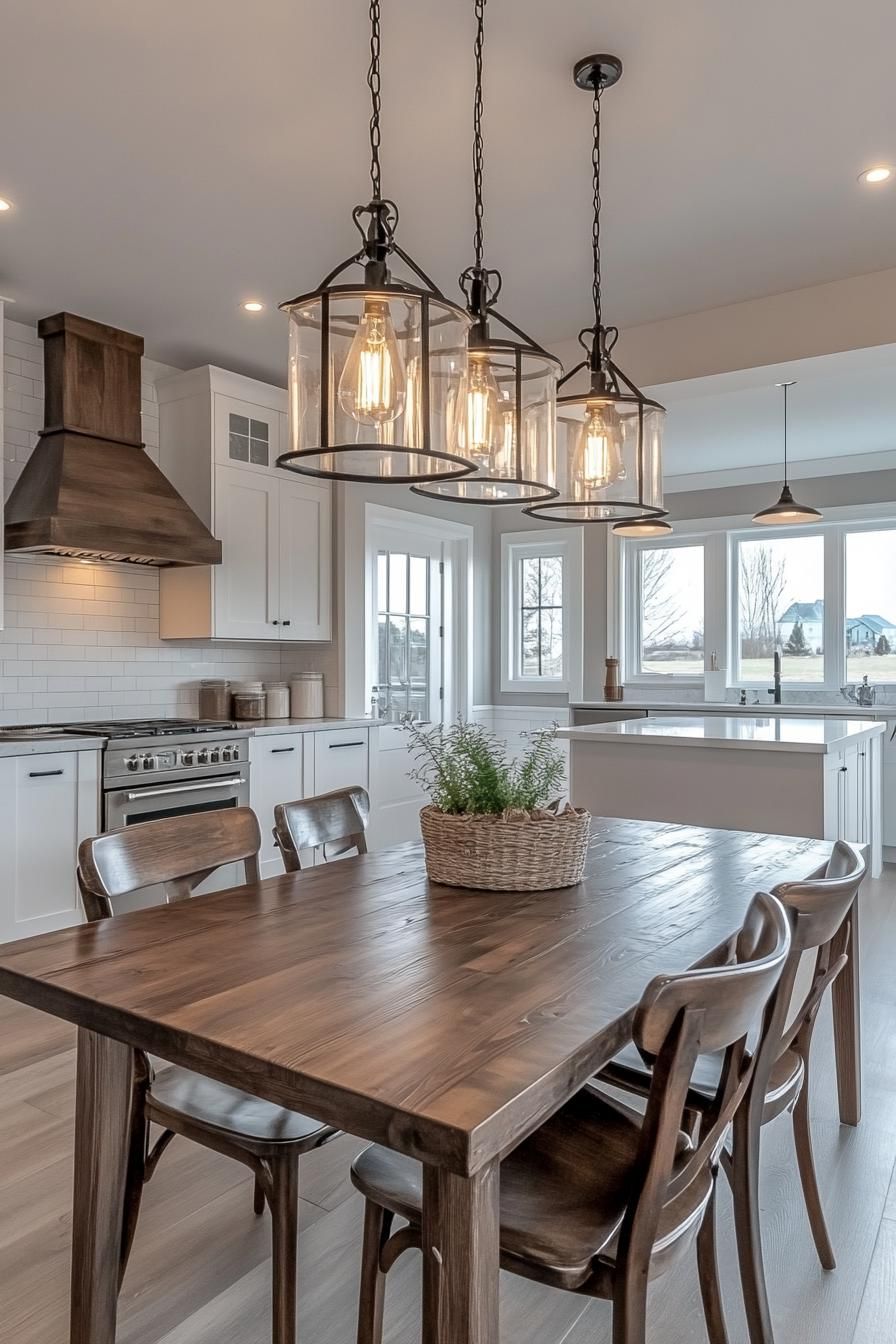 23 Stunning Mid-Century Modern Dining Tables You’ll Adore 38 14. Seamless Kitchen-Dining Space Integration-2