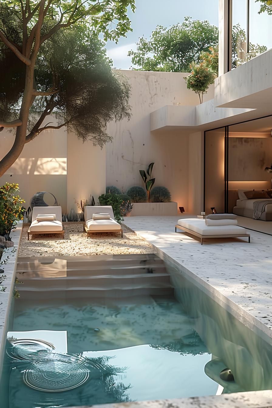 21 Stunning Small Pool Design Ideas For Tiny Backyards 31 11. Chic Small Pool Design Inspiration-2