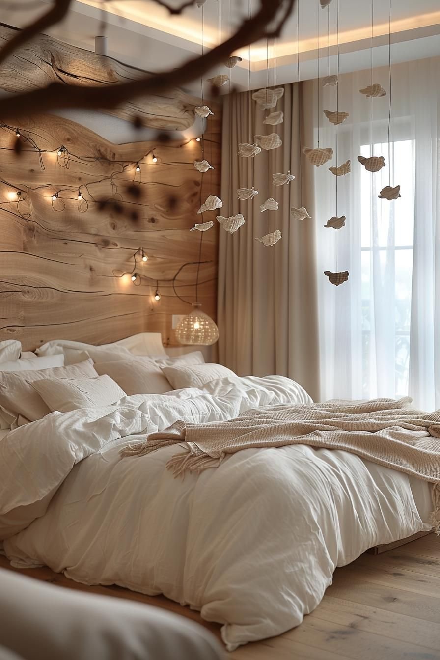 18. Boho Coastal Driftwood Ceiling Mobile-1