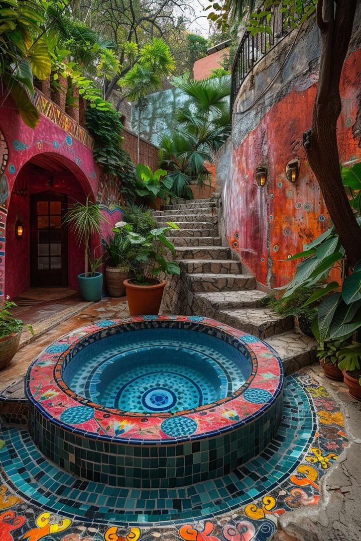 15. Creative Poolside Art Displays-2