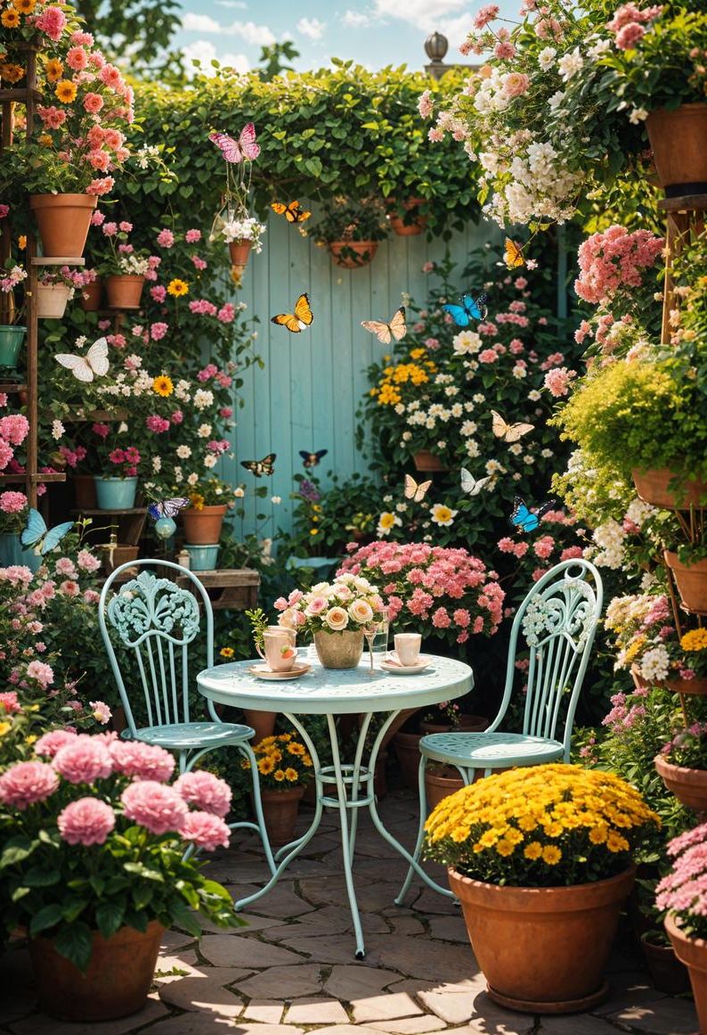 25 Stunning Small Garden Layout Ideas 25 11. Garden Design Inspiration: Floral Wonderland-1