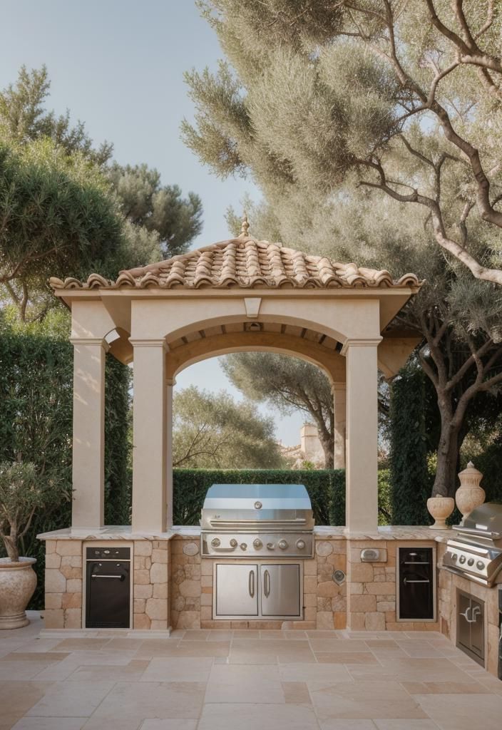 7. Marble-Top Outdoor Kitchen Design-0