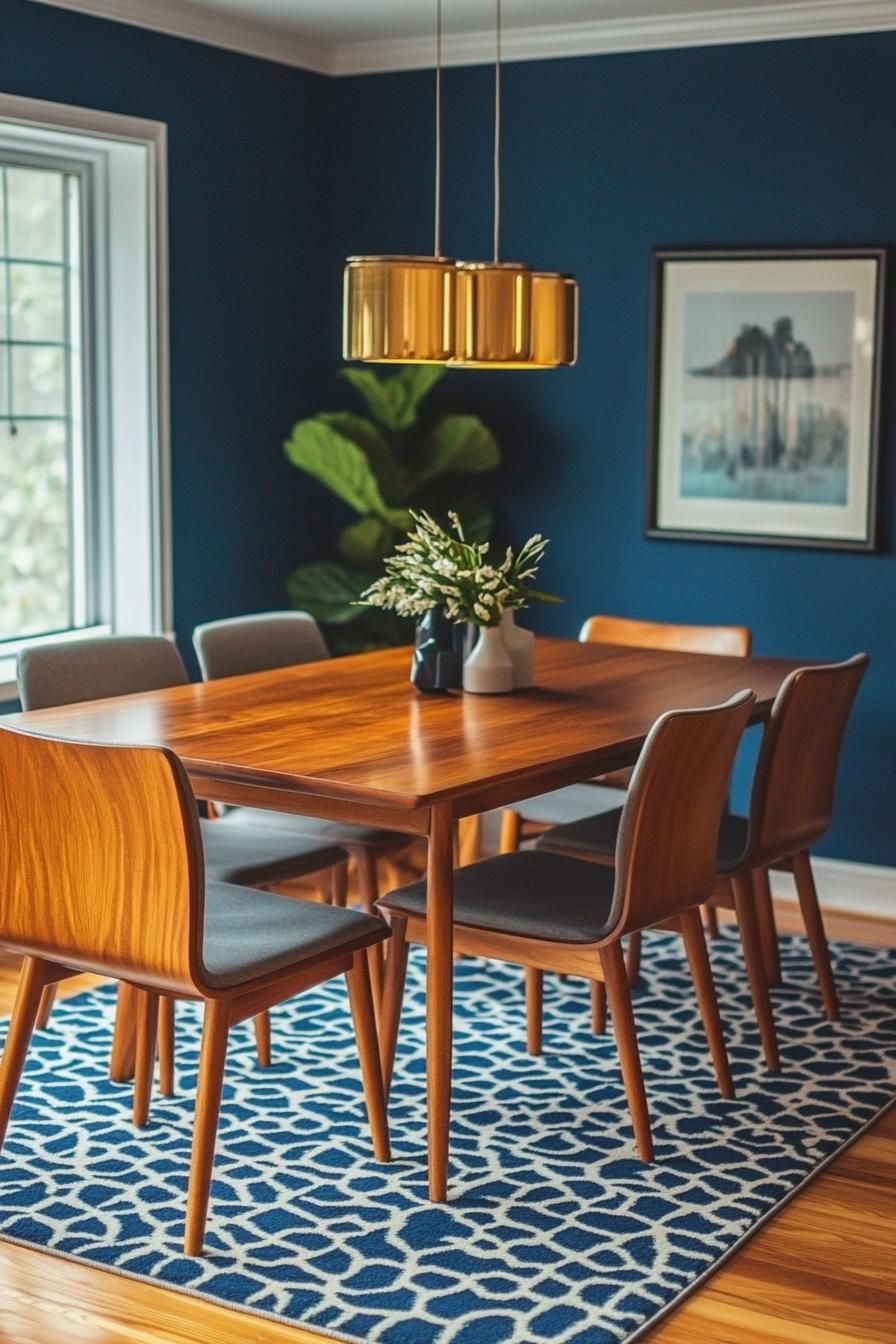 23 Stunning Mid-Century Modern Dining Tables You’ll Adore 30 12. Chic Rugs for Dining Areas-0