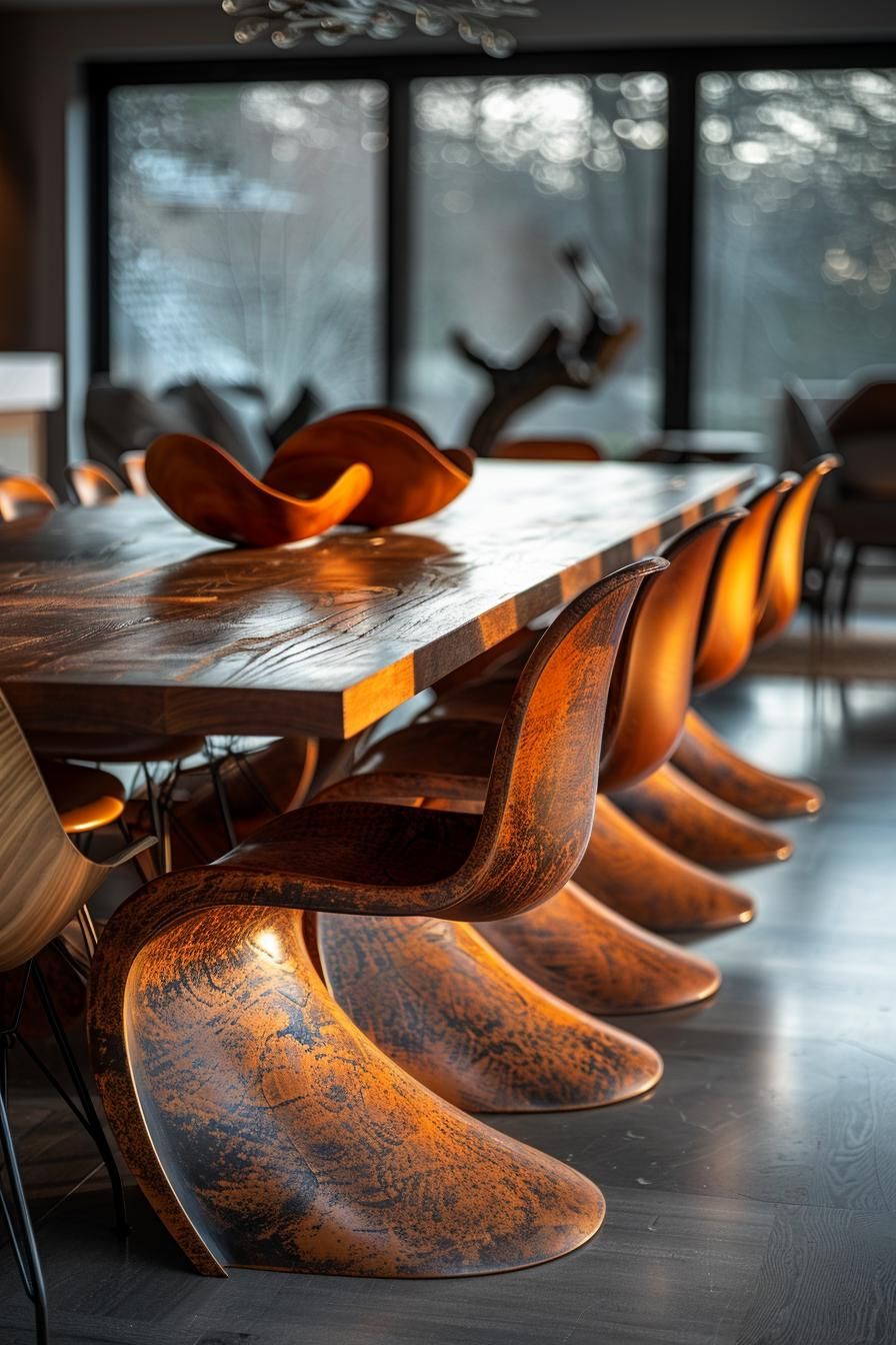 15 New Mid-Century Modern Dining Room Ideas 25 8. Organic Ceramic Centerpieces: A Showcase-0