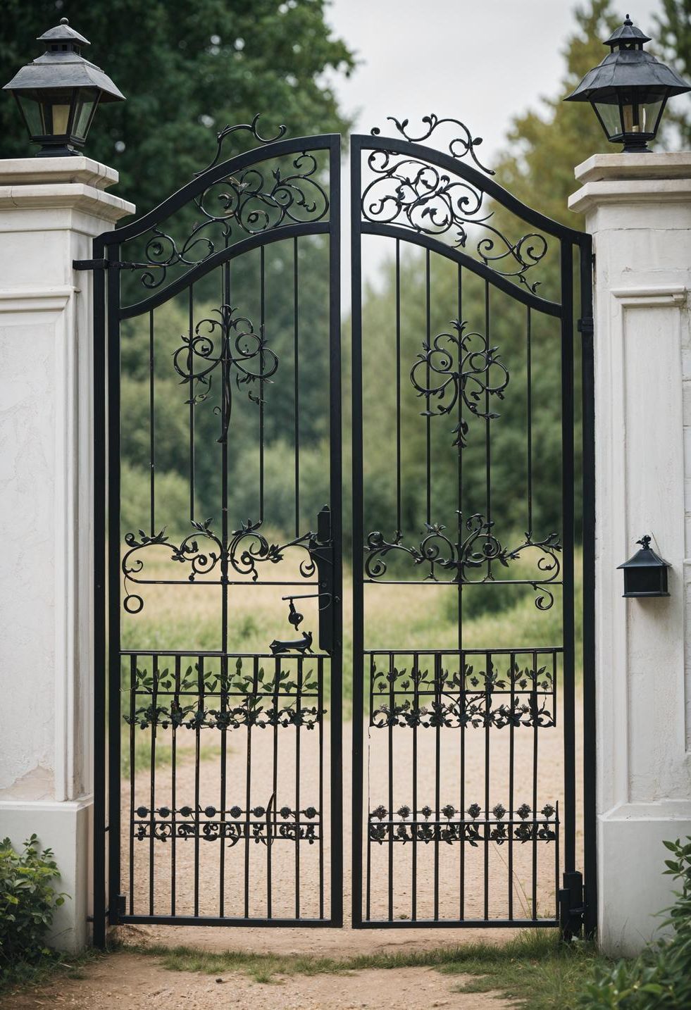 19 Inspiring Farmhouse Gate Ideas for Charming Entrances 3 1. Vintage Farmhouse Gate Design-0
