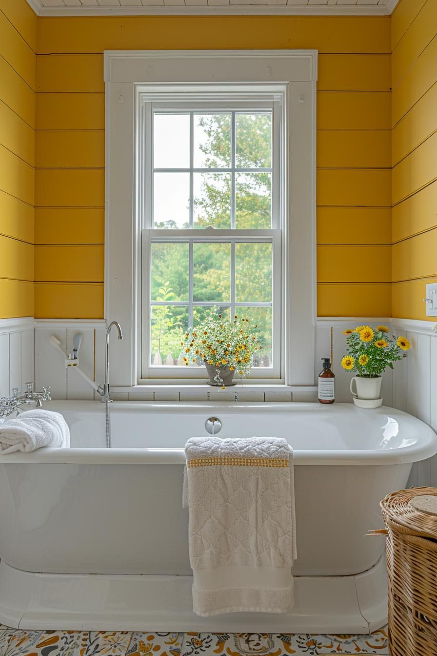 19. Sunny Farmhouse Bathroom Inspiration-0