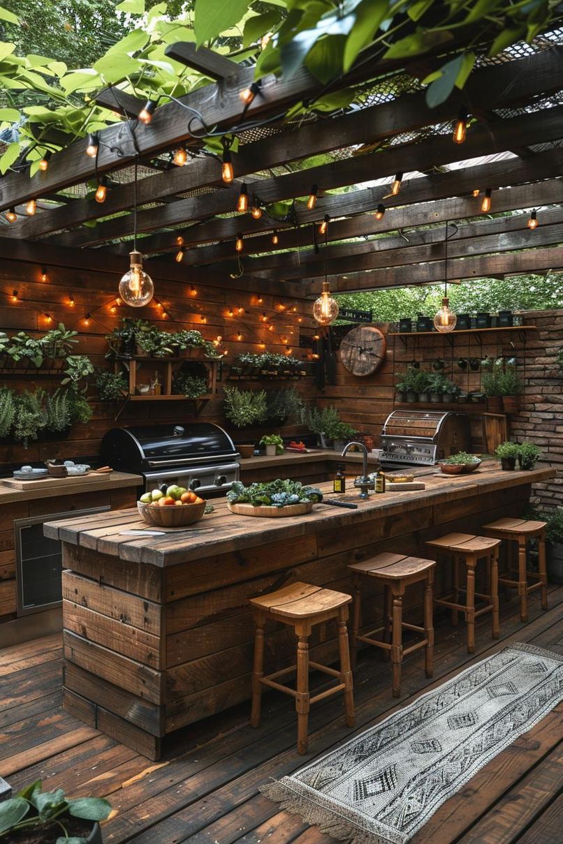 21 Stunning Outdoor Kitchen Patio Ideas (NEW) 18 7. Sustainable Outdoor Cooking Solutions-0