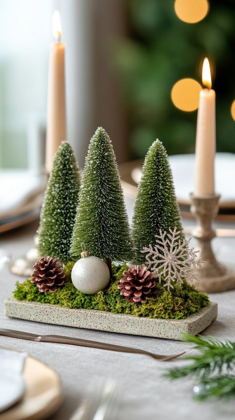 15 New Winter Floral Arrangements For Stunning Centerpieces 26 9. Festive Winter Tree Decor Ideas-1