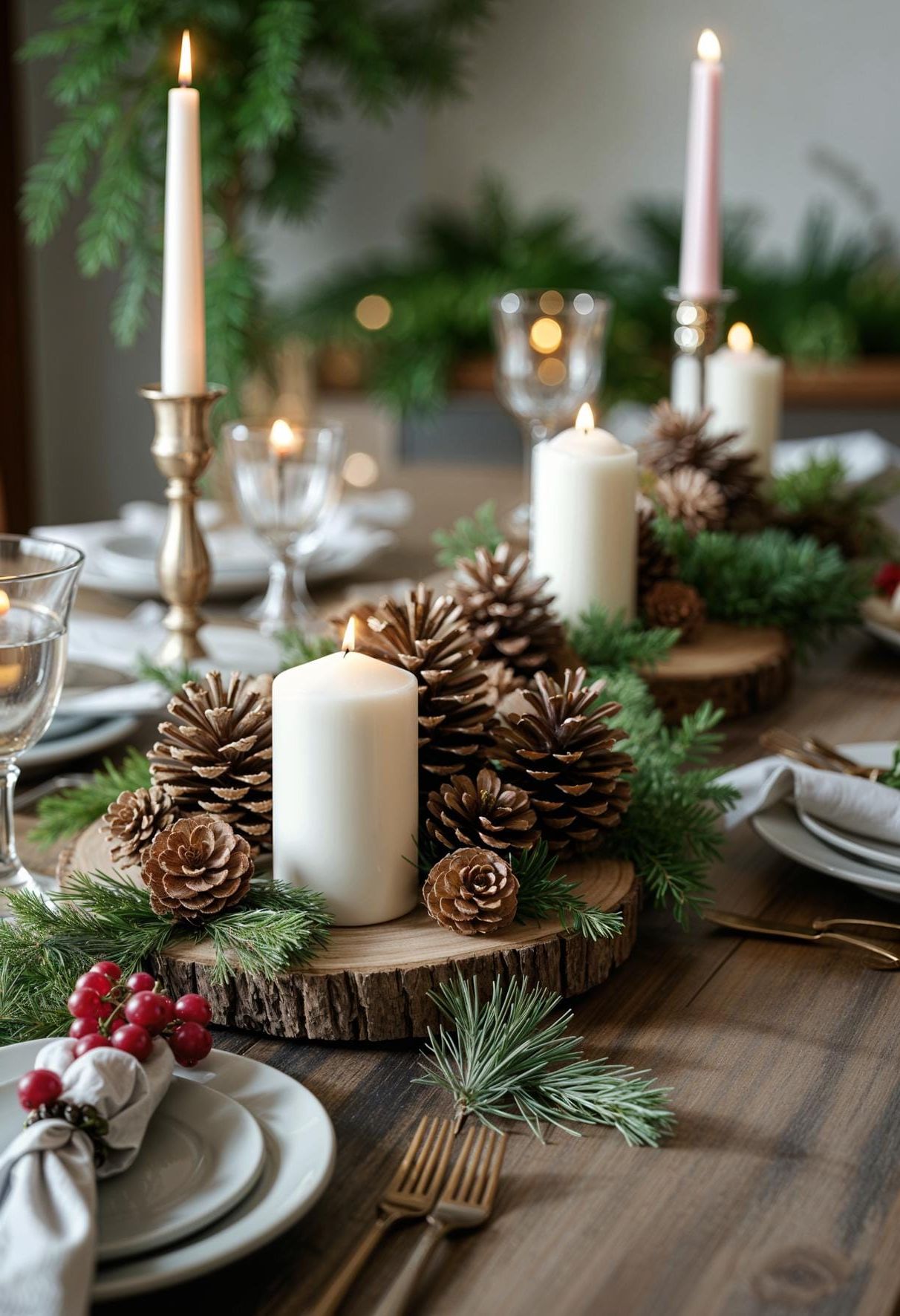 21 Magical Christmas Decor Inspiration for a Cozy Home 25 10. Cozy Christmas Table Decor-1