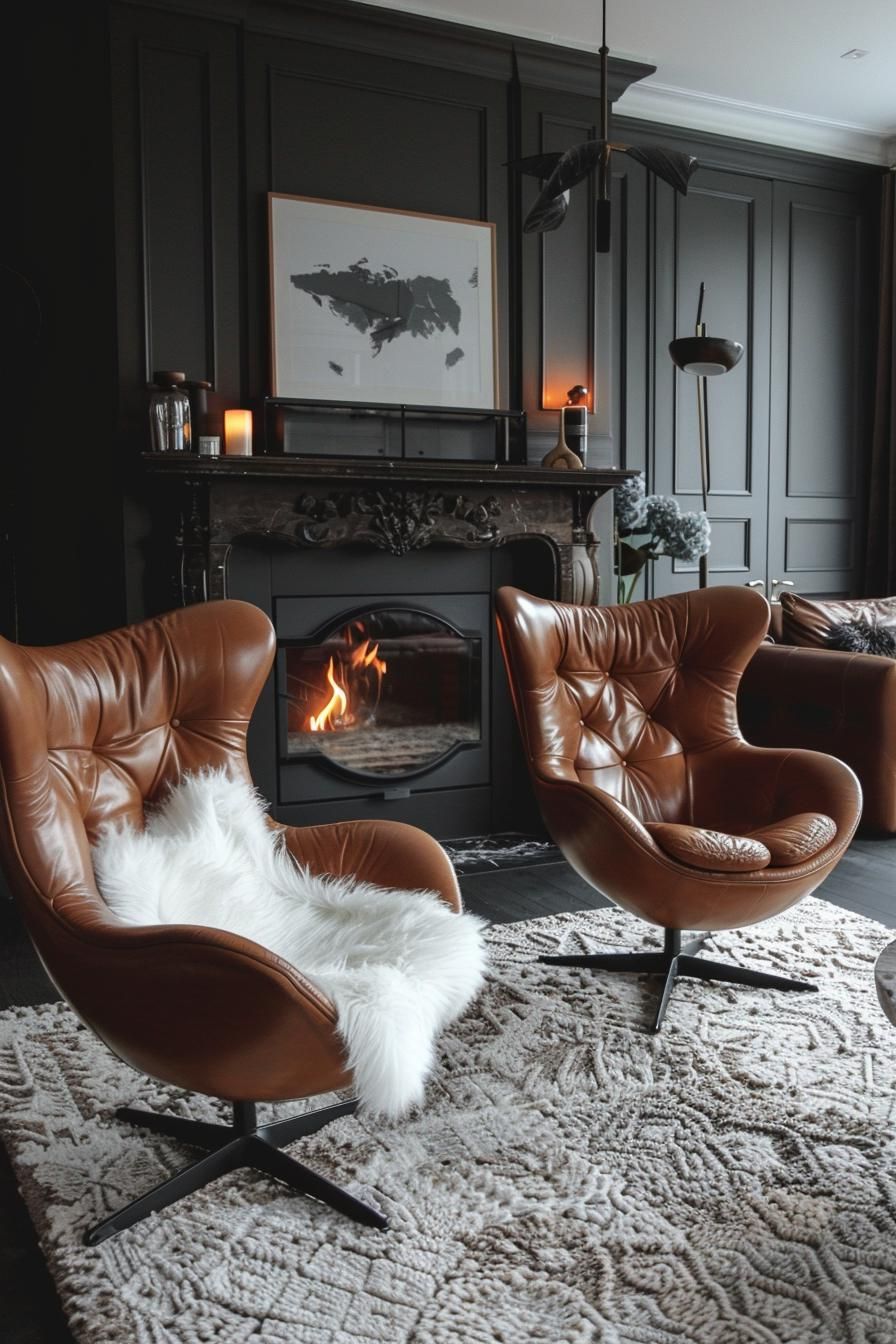 6. Cozy Leather Seating Nook-0
