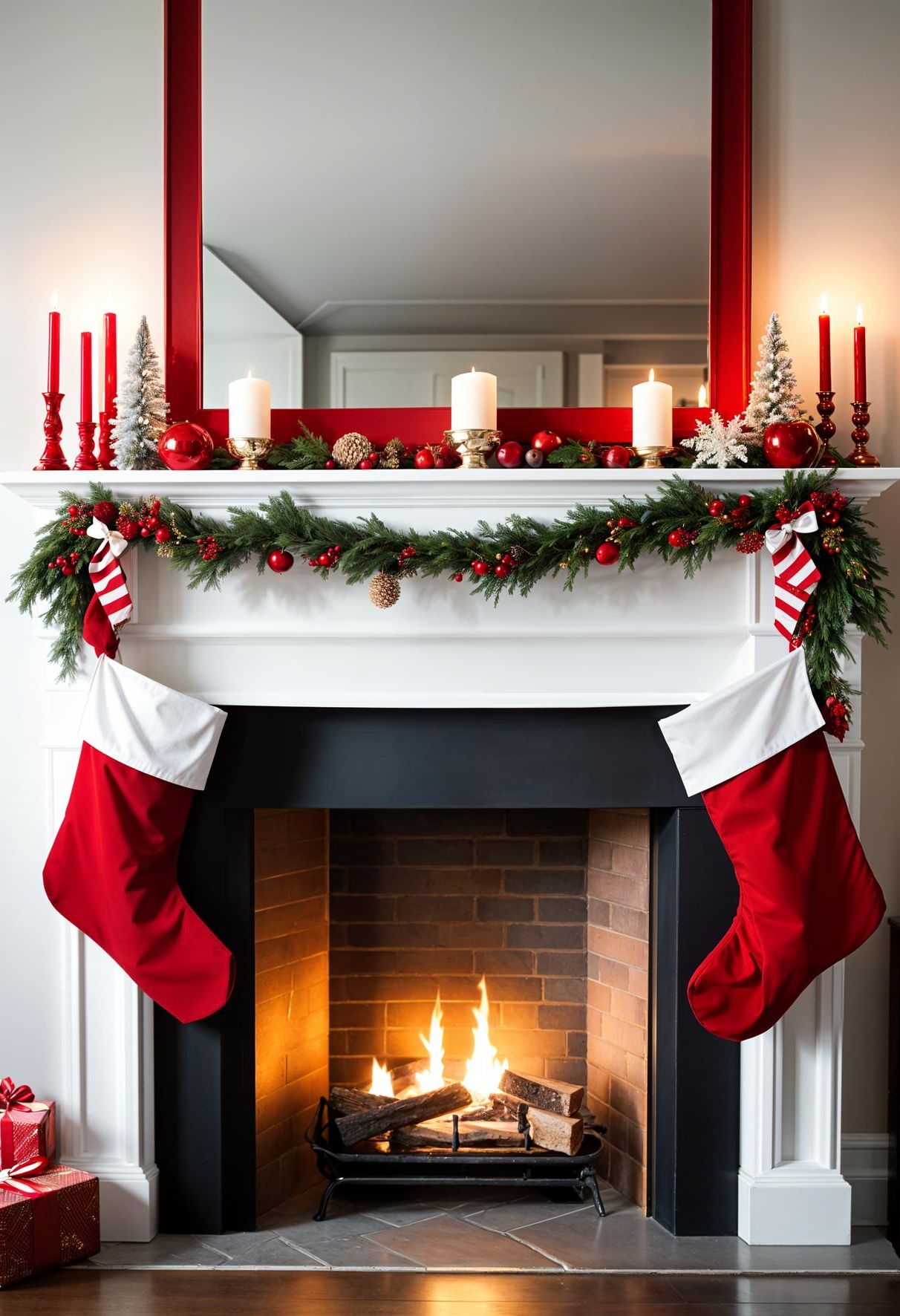 18. Festive Mantel Bunting Decor-1