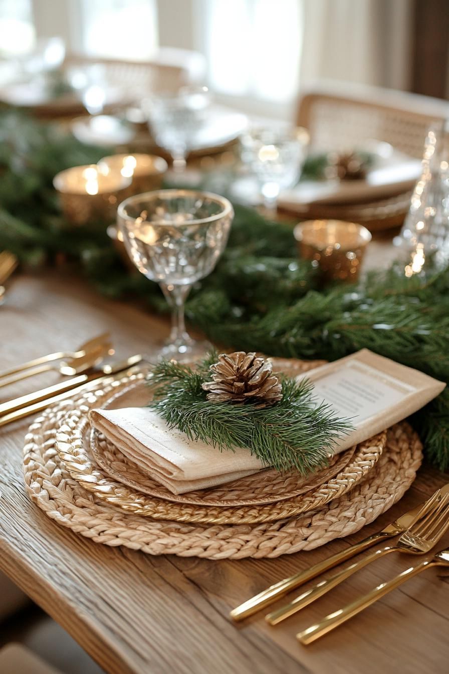 12. Gilded Festive Table Decor Ideas-2