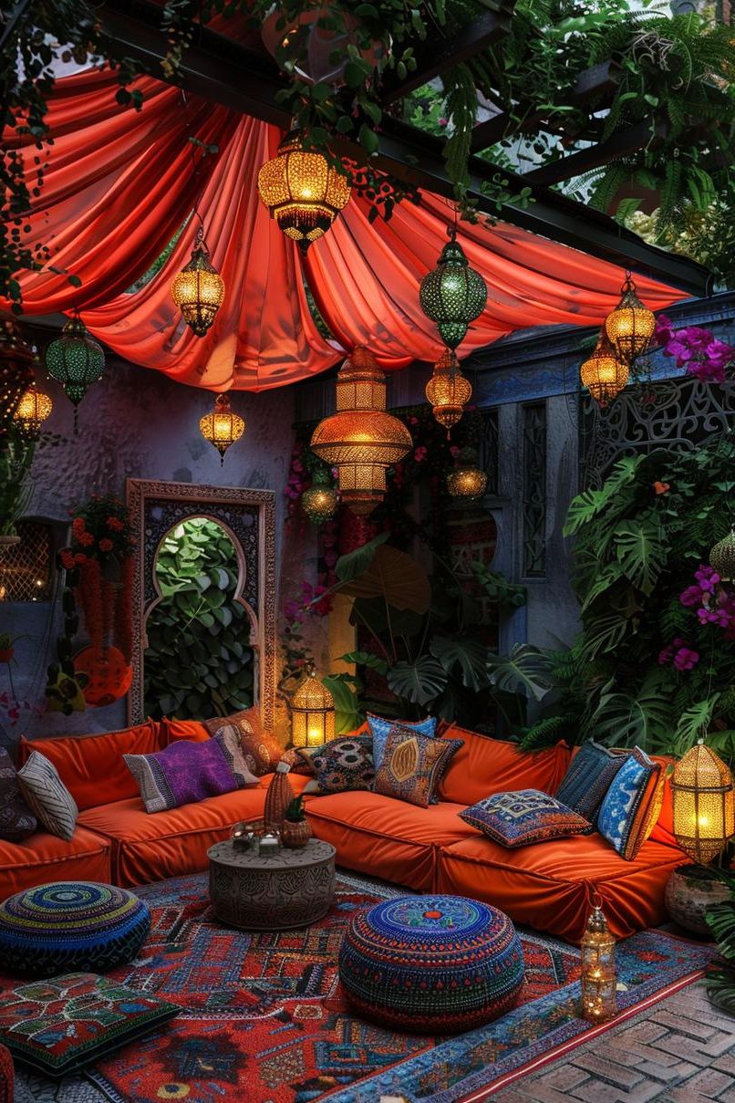 31 Gorgeous Outdoor Patio Ideas to Try Now 38 19. Gypsy Corner Patio Inspiration-0