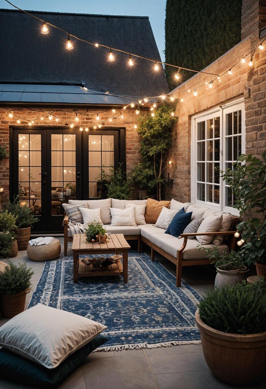 19 Unique Concrete Patio Ideas You Must See (New) 42 18. Cozy Cottage Concrete Patio Inspiration-2
