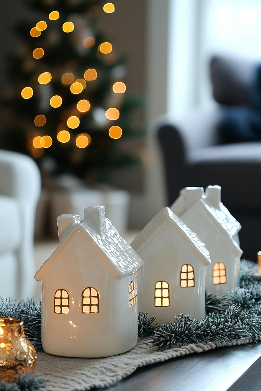 3. Festive Ceramic House Display-0