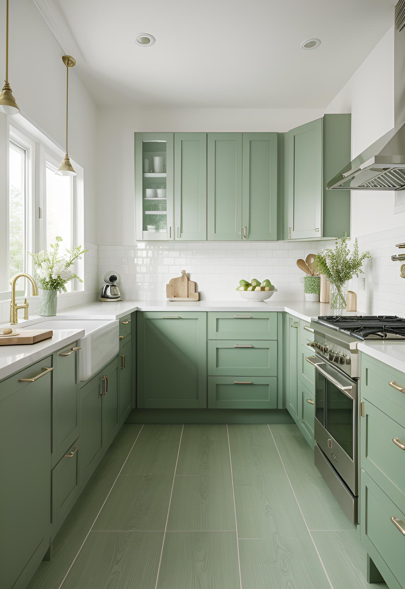 29 Stunning Green Kitchen Cabinet Ideas: Lush, Nature-Inspired Hues