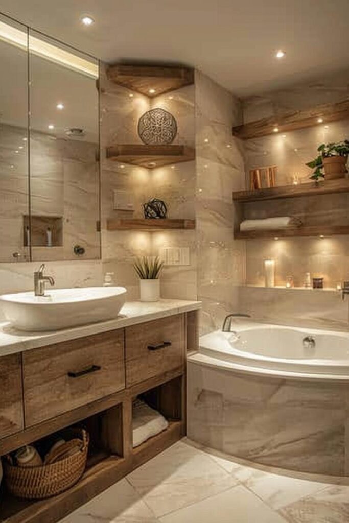 15 Genius & Gorgeous Bathroom Shelf Ideas You Must See