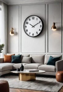 13. Modern Oversized Clock Display