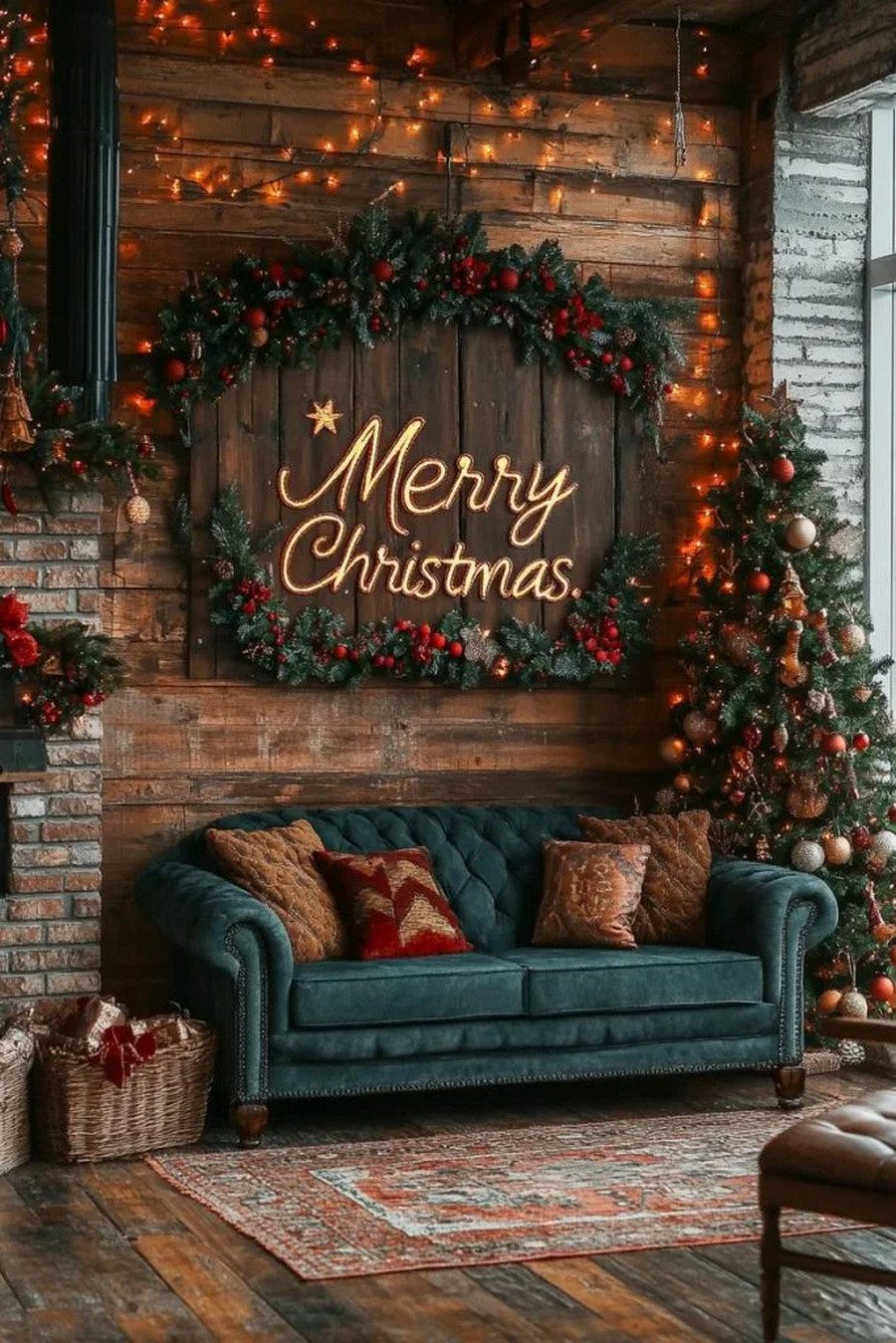19 Unique Boho Christmas Decor Ideas 47 Boho Christmas Wall Banner Glam 2