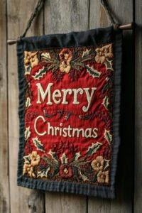 Boho Christmas Wall Banner Glam 3