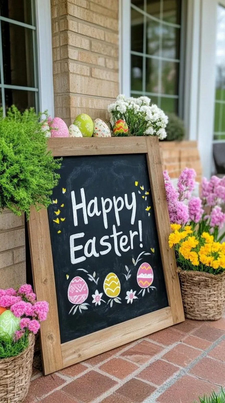 Chalkboard Easter Porch Sign Ideas-1