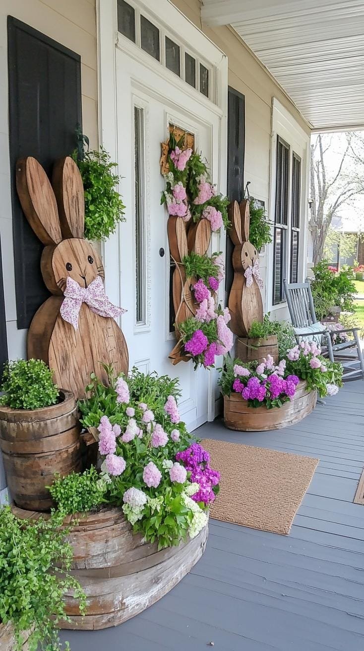 15 New Easter Front Porch Decor Ideas to Inspire You in 2025