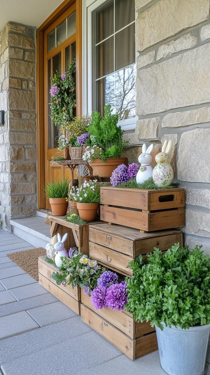 7. Whimsical Easter Porch Display-0