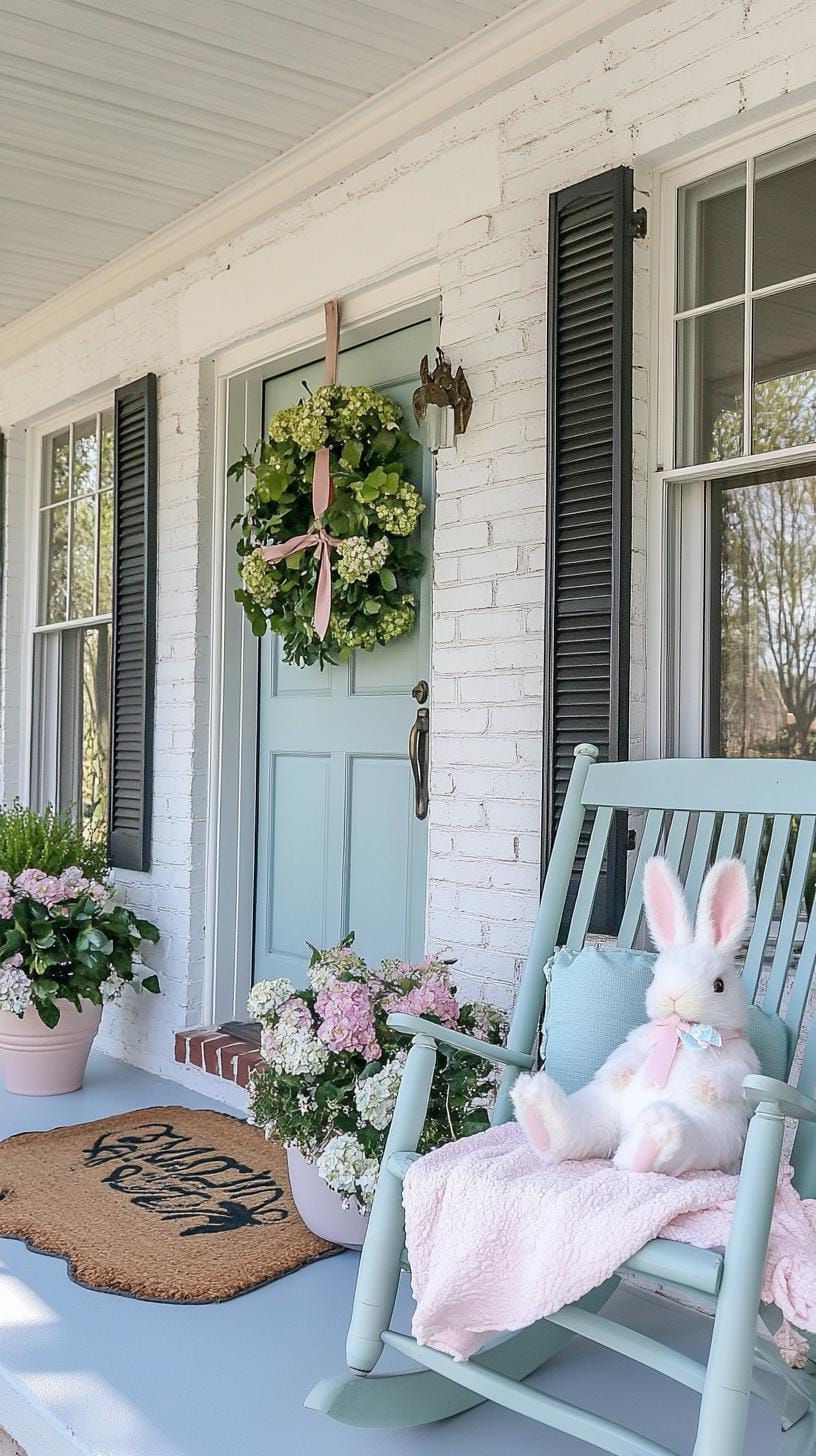 5. Charming Easter Porch Decor Inspiration-2