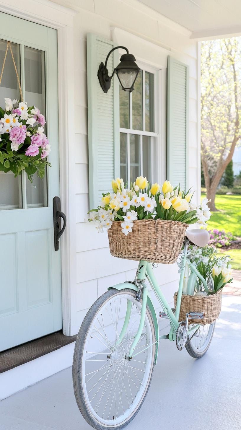 1. Vintage Easter Porch Display Ideas-0