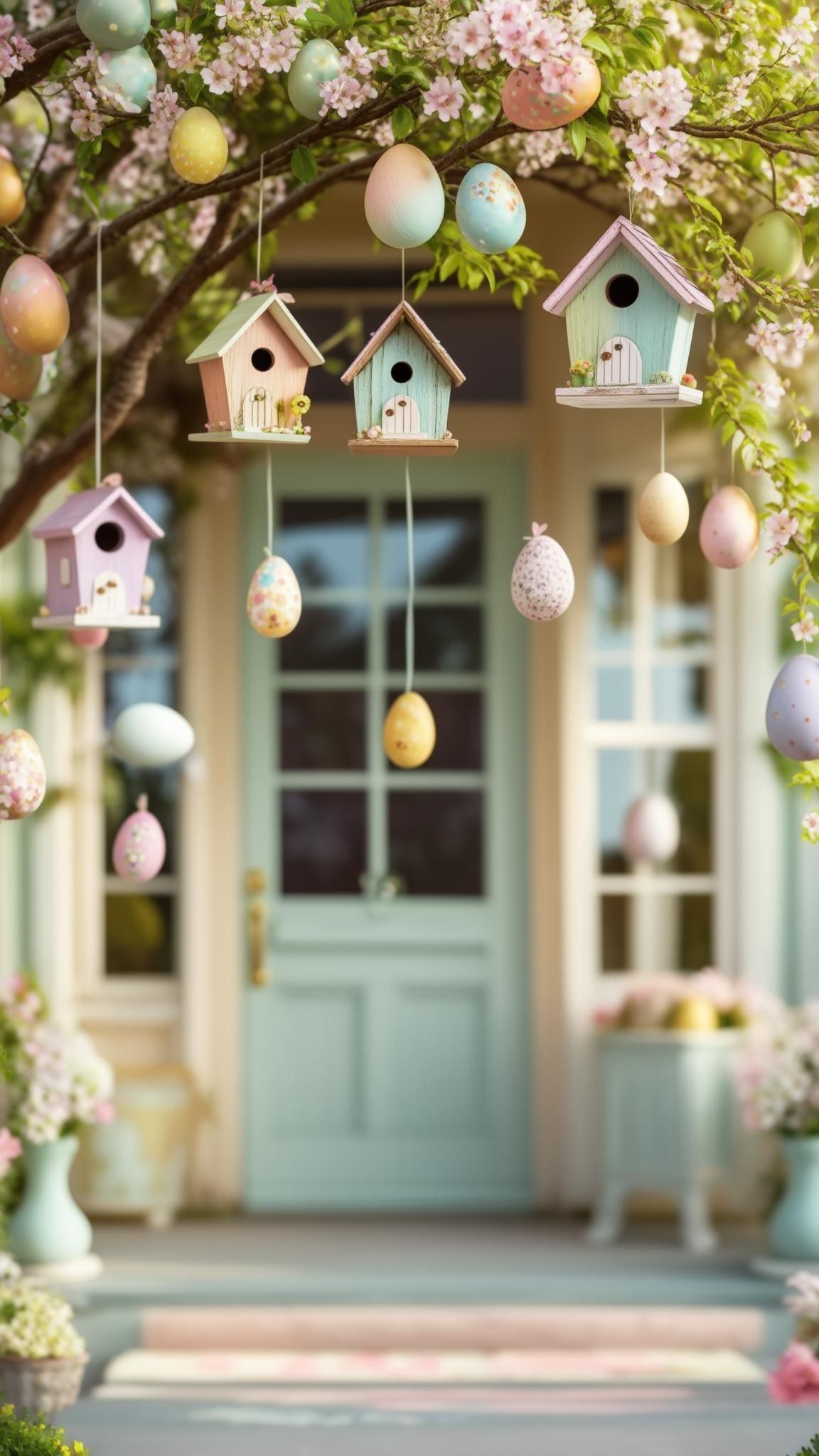 2. Enchanting Easter Birdhouse Display-0
